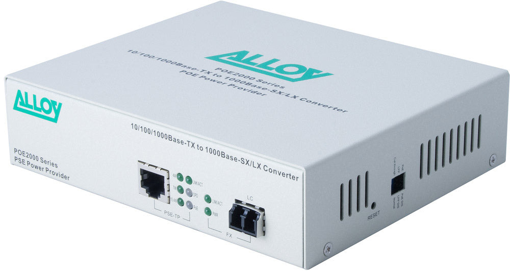 Alloy POE2000LC.10 10/100/1000Base-T PoE RJ-45 to 1000Base-LX SingleMode (LC). Wavelength: 1310nm. Max. range 10Km (EOL) - Image 4