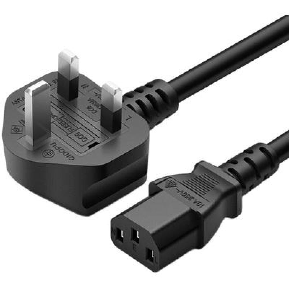 Alloy PWR-UKC13 Power Cord U.K. BS1363 to IEC-60320-C13 Female 2M - Image 1