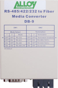 Alloy SCR460SC-1 RS-232/422/485 Serial DB-9 to Multimode Fibre Converter. Max. range 2Km - Image 3