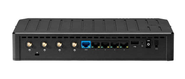 Cradlepoint E100 Enterprise Branch Router, 5G, Firewall, 4x SMA connectors 5x GbE Ethernet Ports, Dual Band Wi-Fi 5, 1-Year NetCloud Essentials Plan - Image 2