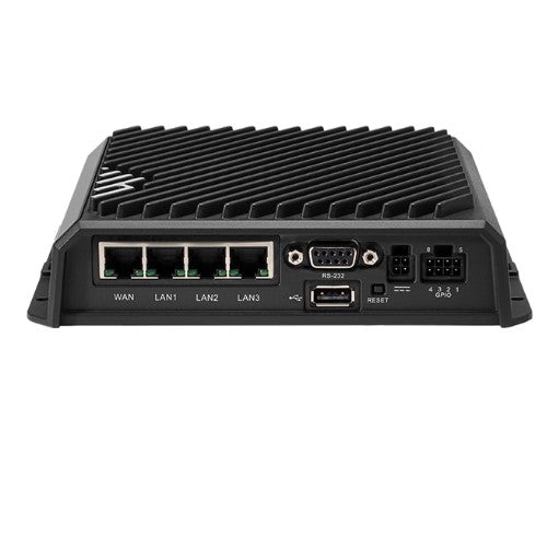 Cradlepoint R1900E Mobile Ruggedized Router, 5G Low/Mid-Band, Essential Plan, 4x SMA cellular connectors, 4x GbE Ports, Dual SIM, 5 Year NetCloud - Image 1
