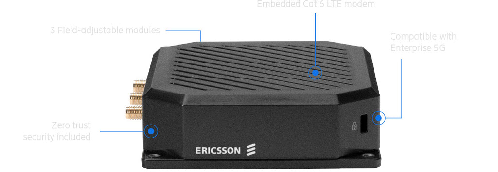 Cradlepoint S400 Compact IoT Router, LTE CAT 6, Secure Connect SASE, 5 Year Essentials NetCloud WiFi (300 Mbps modem), with AC power supply & antennas - Image 3