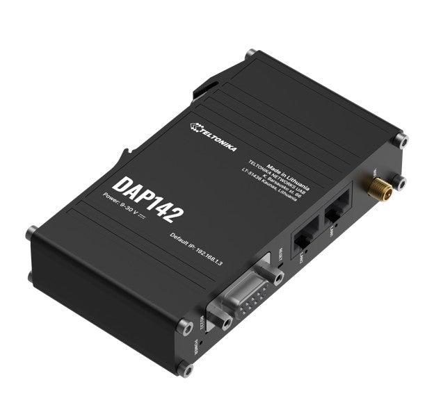 Teltonika DAP142 Industrial Access Point with RS232 & Dual RJ45, Seamless Mesh Wi-Fi 4, Passive PoE & DIN-rail Ready, PSU excluded - Image 2
