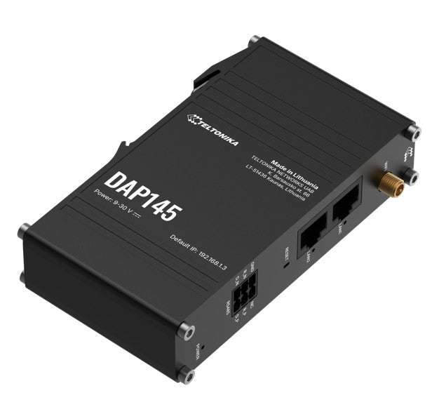 Teltonika DAP145 Industrial RS485 Wi-Fi 4 Access Point, Mesh-Ready with Fast Roaming & DIN-Rail Mount, Robust RS485-to-IP Bridging, PSU excluded - Image 2