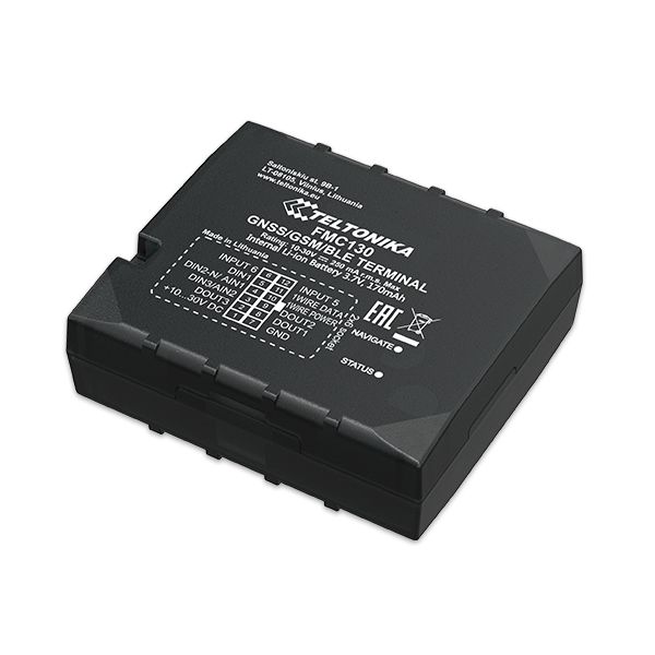 Teltonika Hard Wired Fleet Management System - High Gain GNSS and IoT/GSM Antennas, Internal Backup Battery - Image 1