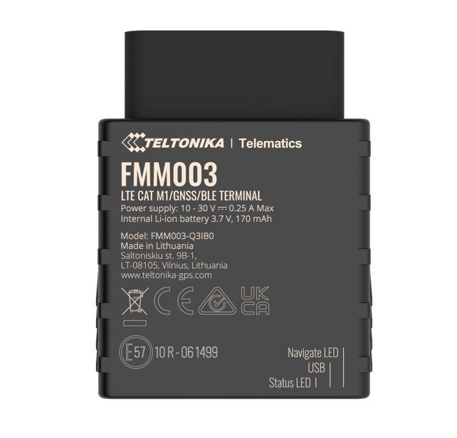 Teltonika FMM003 LTE CAT M1 Tracker with Advanced OBD OEM Data Reading for Global Coverage - Image 5