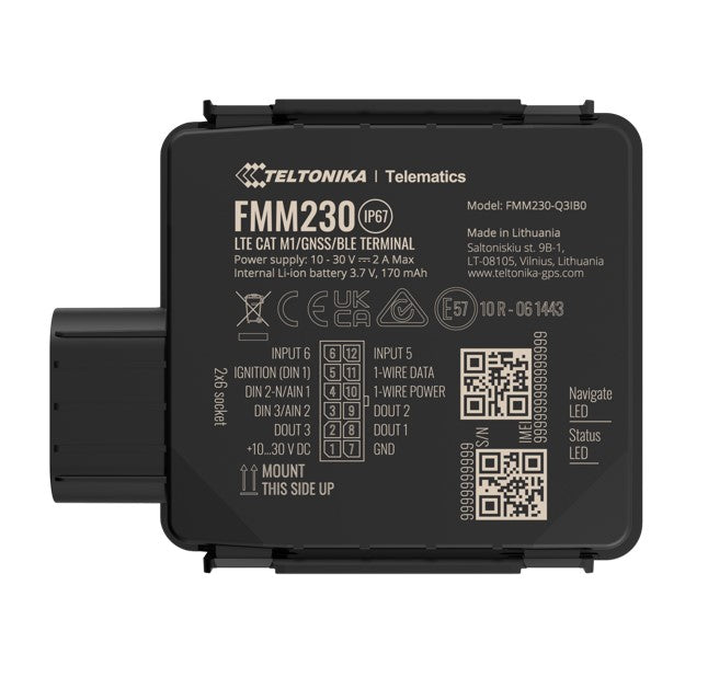 Teltonika FMM230 - Water-Resistant 4G LTE Cat M1 Tracker with Flexible Inputs Configuration, IP67, CAT M1 - Image 5