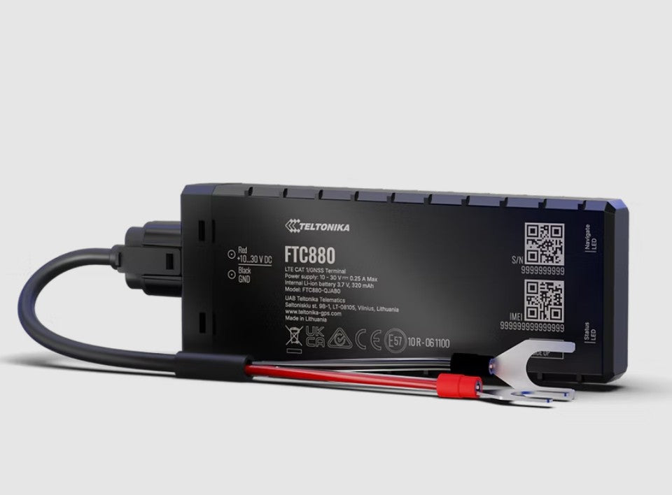 Teltonika FTC880 Next-generation 4G LTE Cat 1 battery-mounted vehicle GPS Tracker with Enhanced GNSS Accuracy and IP69K Resistance, Fast installation - Image 1