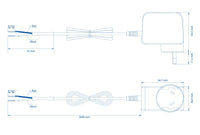 Teltonika 2 Pin AU Power Supply, 9W - For TRB245, TRB255, TSW010, TSW114, TSW210, TSW304 - Image 2