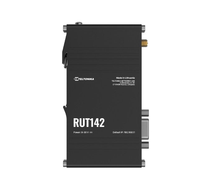Teltonika RUT142 Industrial Router, Wi-Fi 4, RS232  for Serial Communication, Integrated DIN Rail Bracket, 3-Pin Power Connector, PSU excluded - Image 5