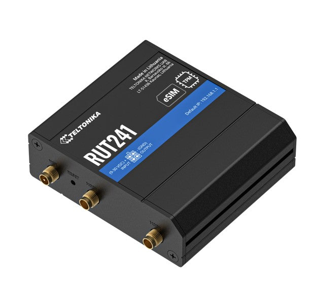Teltonika RUT241 eSIM™ Industrial 4G Router,Global Version, Instant LTE Failover, Compact and Powerful Industrial 4G LTE Router/Firewall, PSU included - Image 3