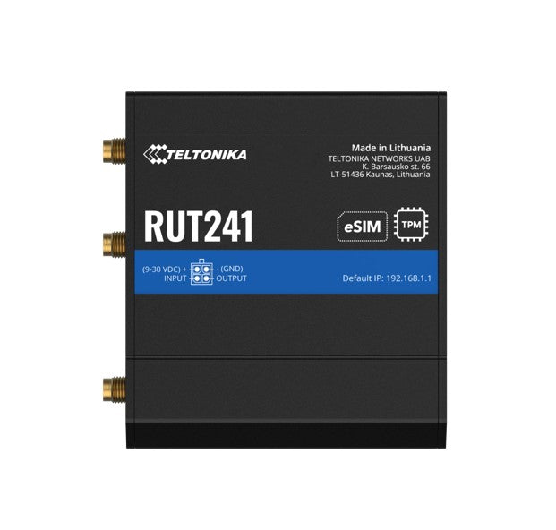 Teltonika RUT241 eSIM™ Industrial 4G Router,Global Version, Instant LTE Failover, Compact and Powerful Industrial 4G LTE Router/Firewall, PSU included - Image 5