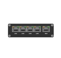 Teltonika RUT301 Industrial Ethernet Router, Rugged Industrial Ethernet Router, 5 Ethernet Ports, 2 Configurable Digital Inputs/Outputs, PSU included - Image 4