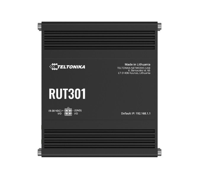 Teltonika RUT301 Industrial Ethernet Router, Rugged Industrial Ethernet Router, 5 Ethernet Ports, 2 Configurable Digital Inputs/Outputs, PSU included - Image 5