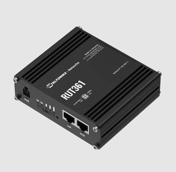 Teltonika RUT361 Industrial Cellular Router, Compact and Powerful Industrial 4G LTE Cat 6 Router/Firewall, Rugged Aluminium Housing, PSU included - Image 2