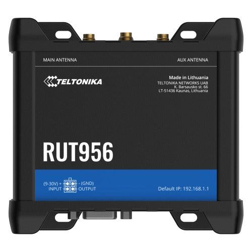 Teltonika RUT956 Global Version Industrial Cellular Router, PSU included - Image 1