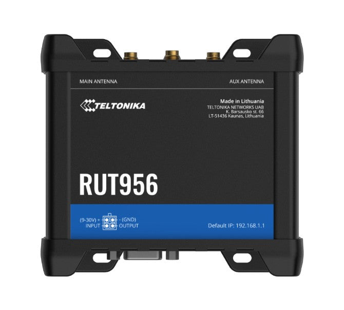 Teltonika RUT956 Industrial Cellular Router, Dual-SIM Cellular 4G LTE, WAN Failover with 4x Ethernet Ports, GPS, 2-Year Warranty, PSU included - Image 5