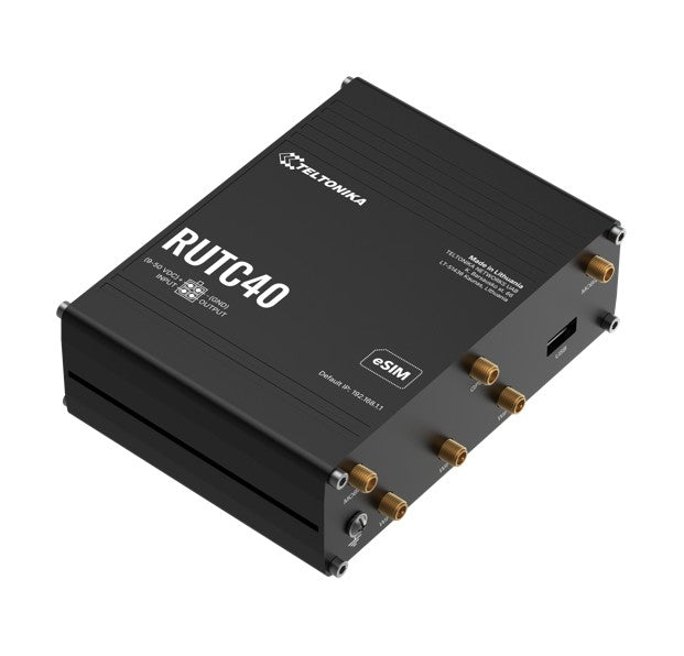 Teltonika RUTC40 GLOBAL 4G EDGE ROUTER, Dual-core, Dual-band Wi-Fi 6, connectivity powered by a Telit modem, eSIM, PSU included. - Image 2