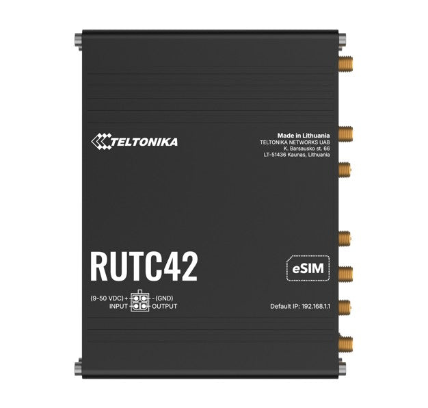 Teltonika RUTC42 DUAL MODEM EDGE ROUTER, LTE Cat 4 with dual modem, failover, load balancing, WI-FI 6, 5x Gigabit Ethernet Ports, PSU included. - Image 5