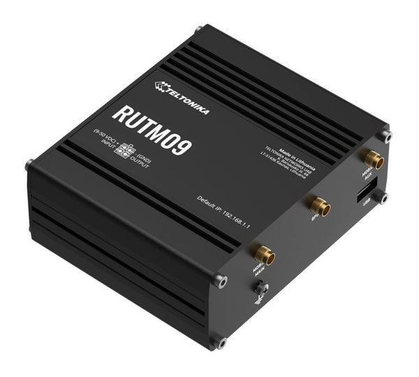 Teltonika RUTM09 wireless 4G LTE, 2 SIM cards, 4 x RJ45 ports, 10/100/1000 Mbps, PSU included