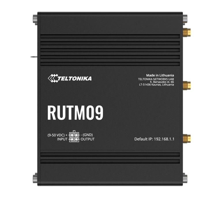 Teltonika RUTM09 wireless 4G LTE, 2 SIM cards, 4 x RJ45 ports, 10/100/1000 Mbps, PSU included - Image 1