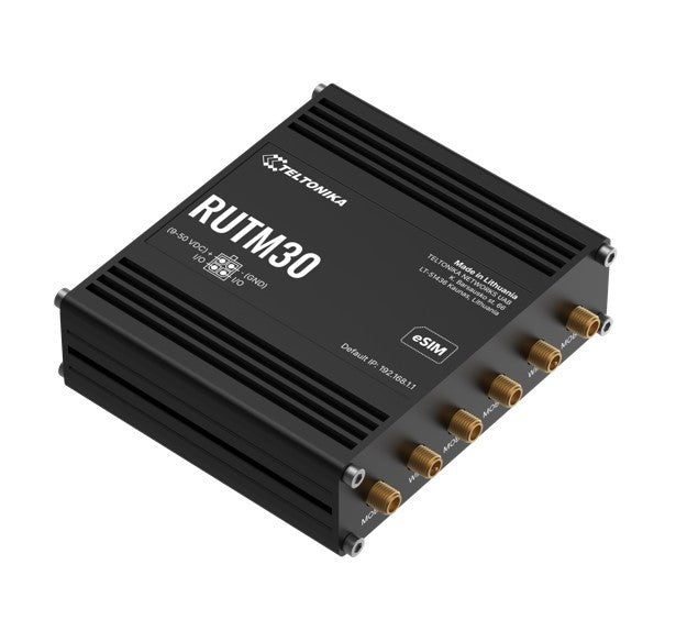 Teltonika RUTM30 Compact 5G Router, 5G dual SIM cellular, 5 Gigabit Ethernet ports, Dual-Band Wi-Fi, Backward Compatible with 4G, PSU included - Image 2