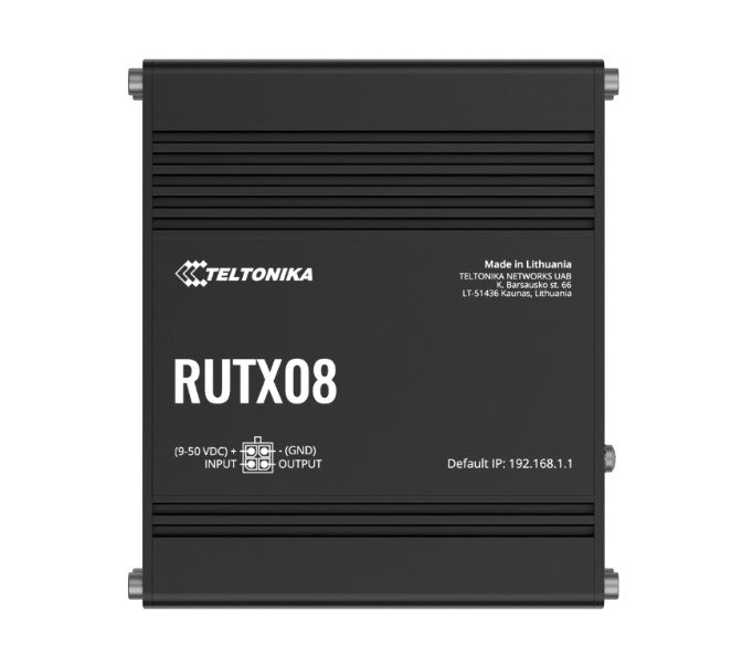 Teltonika RUTX08 Industrial Ethernet Router, Next Gen VPN Router for Professional Applications, Quad-Core CPU, 256 MB RAM, PSU included - Image 5