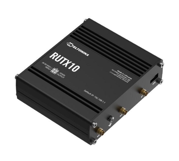 Teltonika RUTX10 Professional Ethernet Router, Industrial Ethernet Router/VPN/Firewall (NO-LTE) with Dual Band WiFi 5 802.11ac, PSU included - Image 2