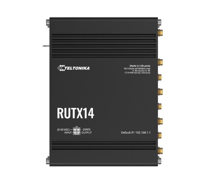 Teltonika RUTX14 4G LTE CAT12 Industrial Cellular Router, Instant LTE Failover, Dual Band WiFi 802.11ac, GNSS/GPS and Bluetooth LE, PSU included - Image 5