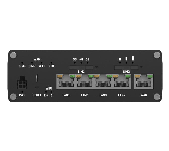 Teltonika RUTX50 Industrial 5G Router, 5G dual SIM cellular, 5x Gigabit Ethernet ports, dual-band WI-Fi, PSU included - Image 3
