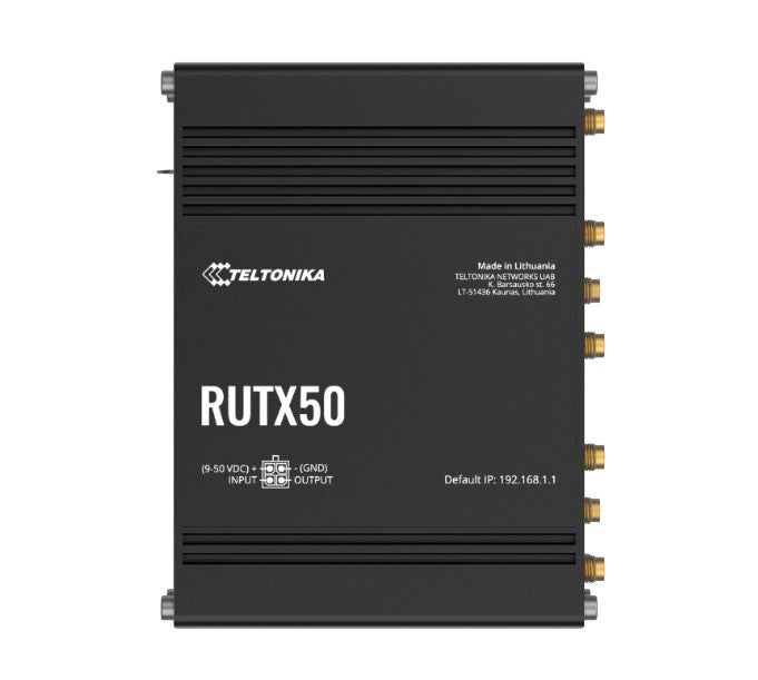Teltonika RUTX50 Industrial 5G Router, 5G dual SIM cellular, 5x Gigabit Ethernet ports, dual-band WI-Fi, PSU included - Image 5