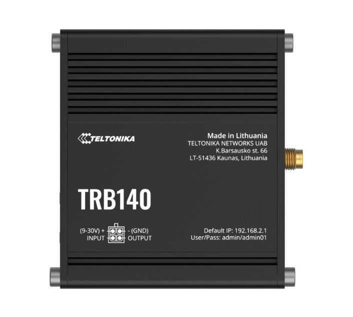 Teltonika TRB140 Industrial Rugged LTE Gateway, 4G/LTE (Cat 4), Compatible with Industrial DNP3 & Modbus Communication Protocols, PSU included - Image 5
