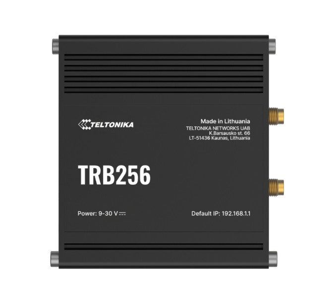 Teltonika TRB256 Industrial IoT Gateway, 4G/LTE(Cat 4), Dual SIM, 450 MHz BAND, Auto-Failover, Backup WAN, Supports DNP3, PSU excluded - Image 1
