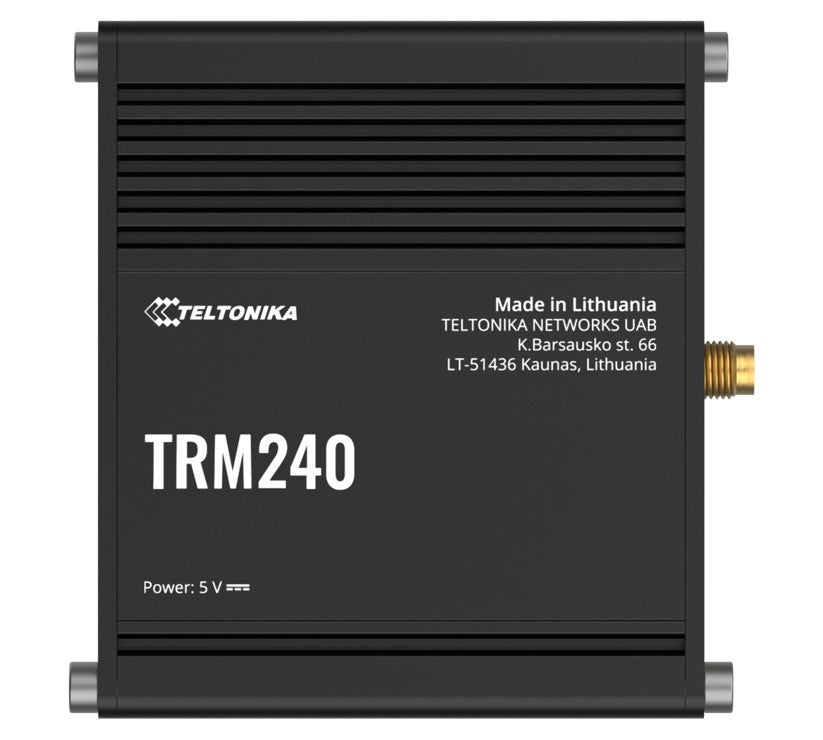 Teltonika TRM240 Industrial Cellular Modem, 4G/LTE (Cat 1), USB LTE Cat 1 Modem with a Rugged Housing and External Antenna Connector, PSU excluded - Image 1