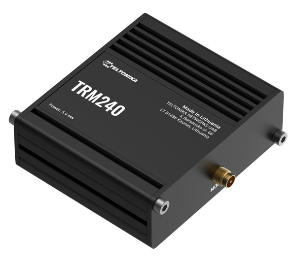 Teltonika TRM240 Industrial Cellular Modem, 4G/LTE (Cat 1), USB LTE Cat 1 Modem with a Rugged Housing and External Antenna Connector, PSU excluded