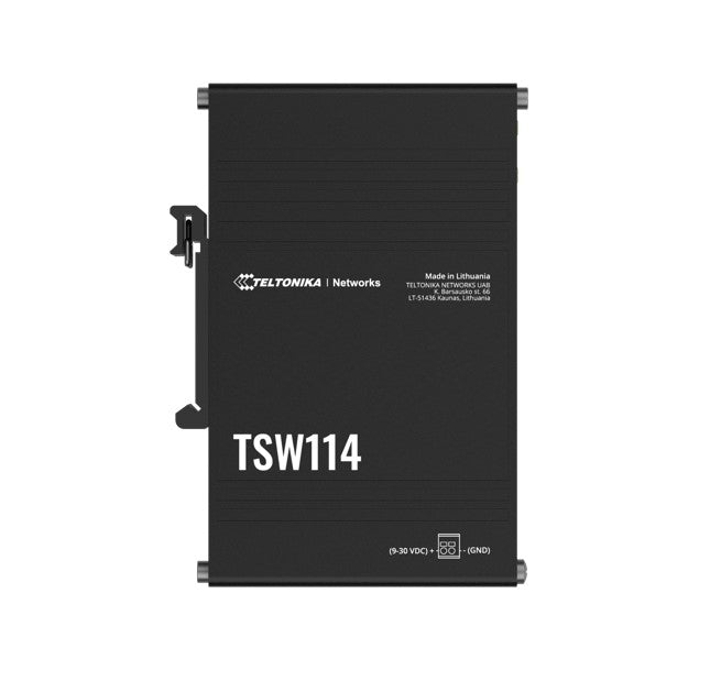 Teltonika TSW114 Gigabit DIN Rail Ethernet Switch,Easy Mounting, 5x Gigabit Ethernet Ports with speeds of up to 1000 Mbps, PSU excluded - Image 5