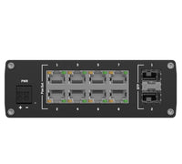Teltonika TSW200 Industrial PoE+ Ethernet Switch, 2x SFP Ports, 8x PoE+ Ports with speeds up to 1000 Mbps, Power Up to 240 W, PSU excluded - Image 4