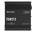 Teltonika TSW212 Managed Ethernet Switch, L2 with additional L3 Features, Supports Profinet, 8 x Gigabit Ethernet Ports, 2 x SFP Ports, PSU excluded - Image 1
