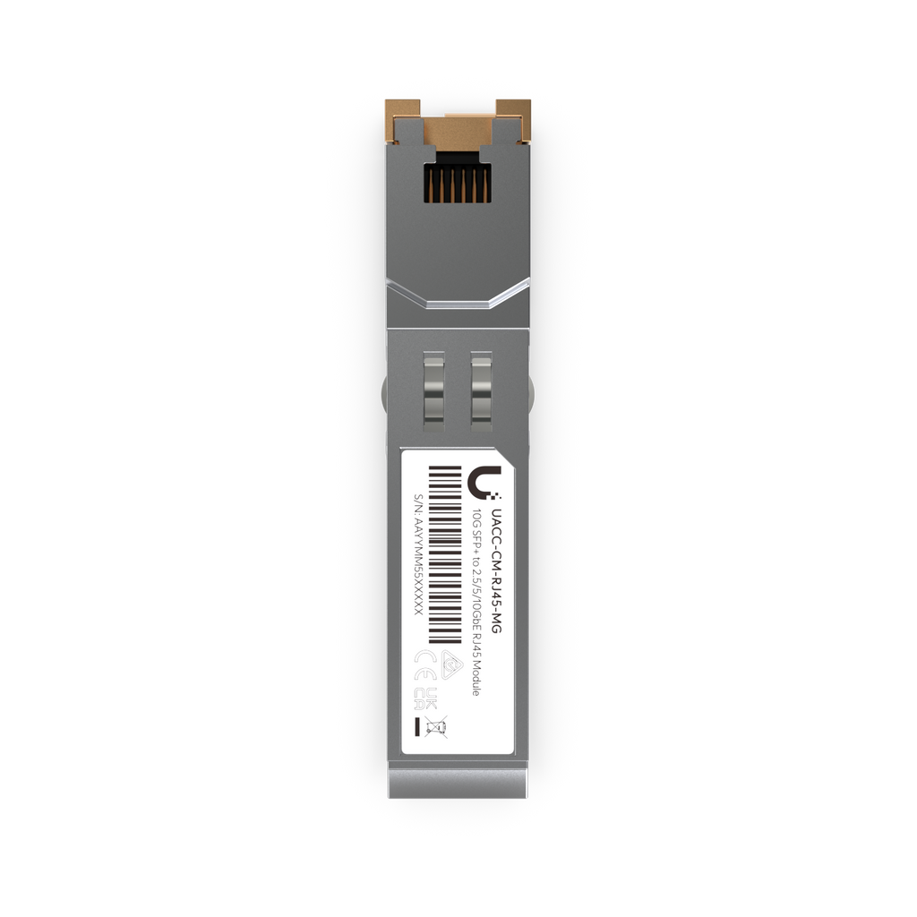 Ubiquiti SFP+  to RJ45 Transceiver Module, 1/2.5/5/10GBase-T Copper SFP+ Transceiver, 1/2.5/5/10 Gbps Throughput, Supports Up To 100m - Image 4