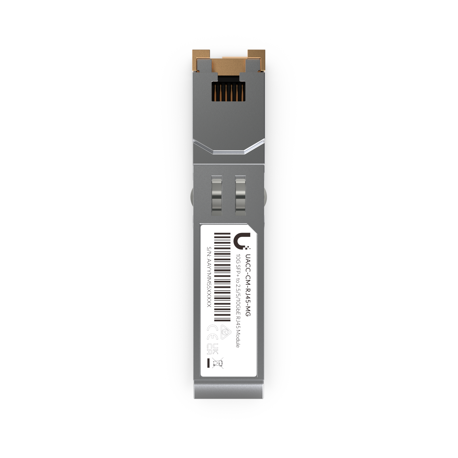 Ubiquiti SFP+  to RJ45 Transceiver Module, 1/2.5/5/10GBase-T Copper SFP+ Transceiver, 1/2.5/5/10 Gbps Throughput, Supports Up To 100m - Image 4