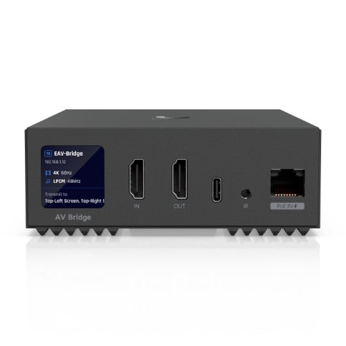 Ubiquiti Enterprise Audio/Video Bridge,PoE+Powered AV-Over-IP Transceiver,Bridges 4K60 HDMI,Professional XLR Audio *Require Deal Reg* - Image 1