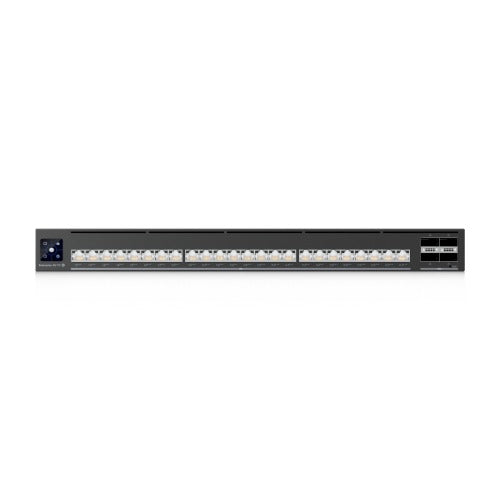 Ubiquiti EAV-XG-24-PoE,Enterprise Audio/Video Switch(24)10G PoE+++ Ports(4)100G QSFP28 Uplinks.PTP timing,SMPTE ST 2110,SDVoE,AES67 Audio - Image 2