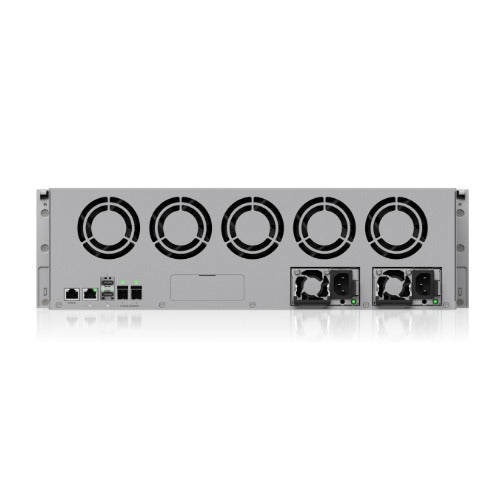 Ubiquiti Enterprise NAS, 3U Rack-Mount NAS, Sixteen 3.5"/2.5" SATA Bays, Dual 25 Gbps SFP28,10 GbE RJ45 Ports, M.2 NVMe, CRPS Power Scalable - Image 2