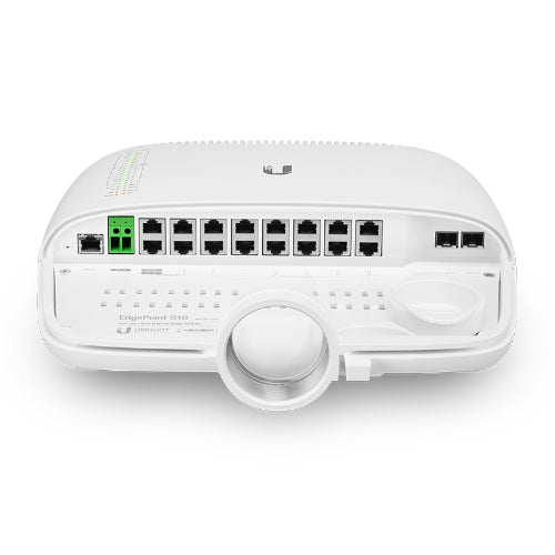 Ubiquiti EdgePoint 16 Port PoE Outdoor WISP Switch - 4x 54v/24v PoE Ports, 12x 802.3af 48v PoE Ports - ESD Power Protection, - Image 3