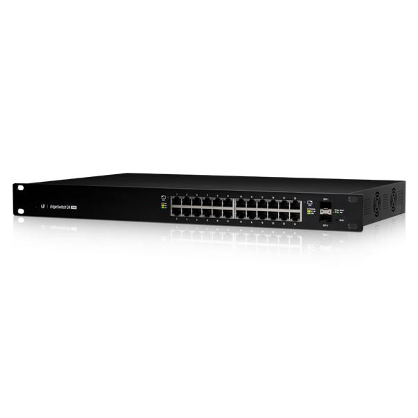 EOL- Ubiquiti EdgeSwitch 24,  24-Port Managed PoE+ Gigabit Switch, 2 SFP, 250W Total Power, Support PoE+ & 24v Passive, No Controller Needed, 2Yr Warr - Image 2