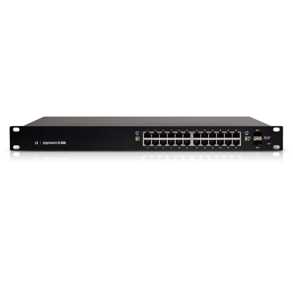 EOL- Ubiquiti EdgeSwitch 24,  24-Port Managed PoE+ Gigabit Switch, 2 SFP, 250W Total Power, Support PoE+ & 24v Passive, No Controller Needed, 2Yr Warr - Image 1