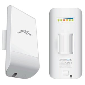 Ubiquiti airMAX Nanostation LOCO M 2.4GHz Indoor/Outdoor CPE - Point-to-Multipoint(PtMP) application - Includes PoE Adapter - Image 1
