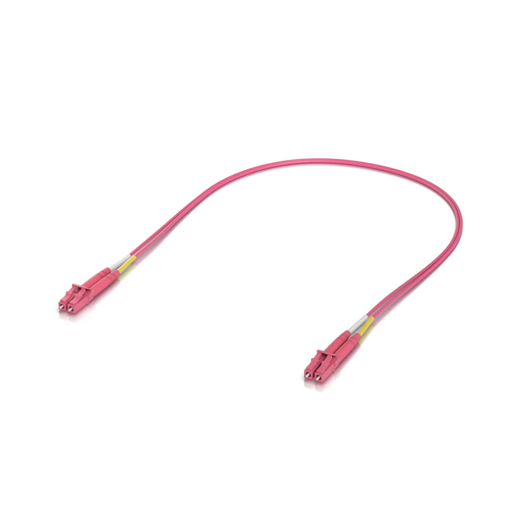 Ubiquiti Indoor OM4 Multi-mode Fiber, Duplex LC UPC Connectors, Fiber Patch Cable, 1M, 50-pack - Image 1