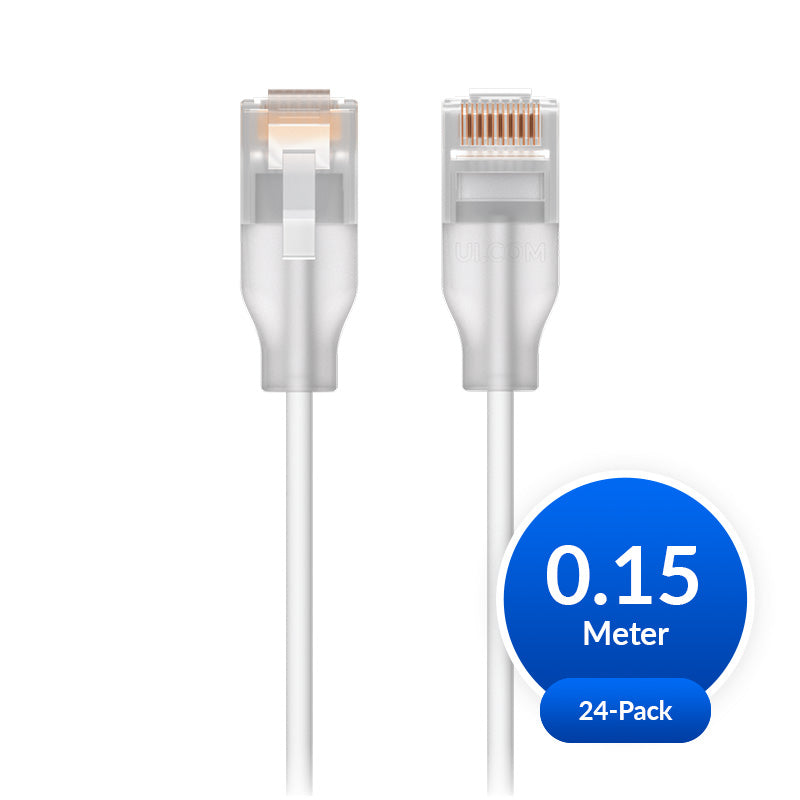 Ubiquiti UniFi Etherlighting Patch Cable, 24 Pack, Indoor, 0.15m, White/Translucent - Image 3