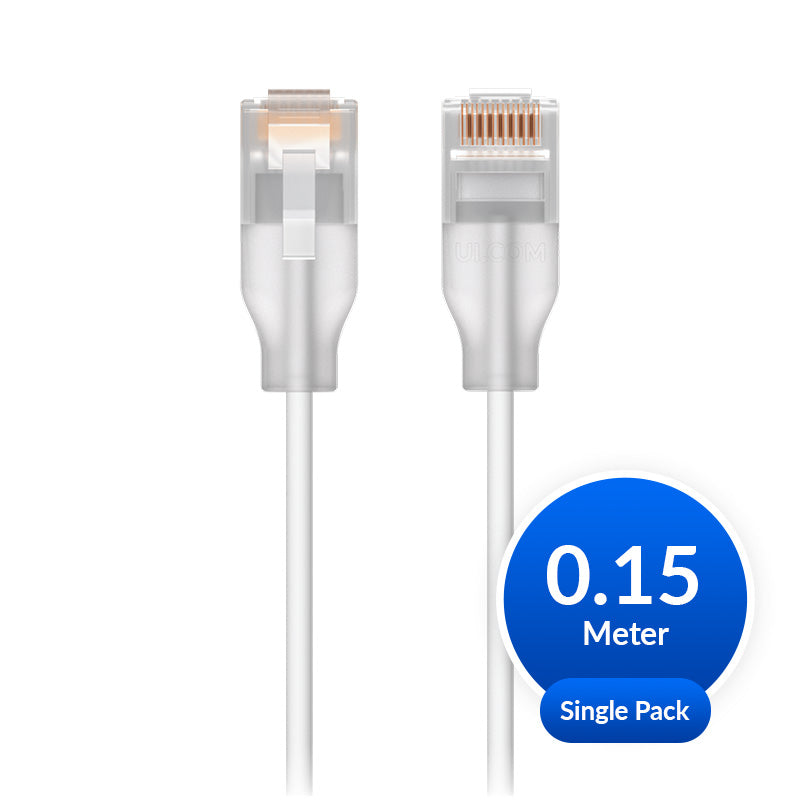 Ubiquiti UniFi Etherlighting Patch Cable, Single Unit, Indoor, Length 0.15m, White/Translucent - Image 3